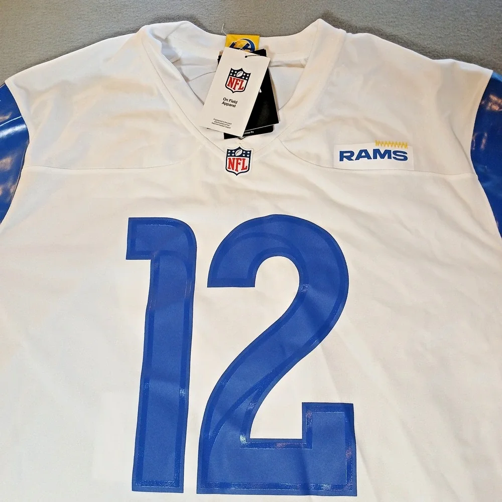 Los Angeles Rams Jersey Mens White XL NFL Football Puka Nacua 17 On Field Nike